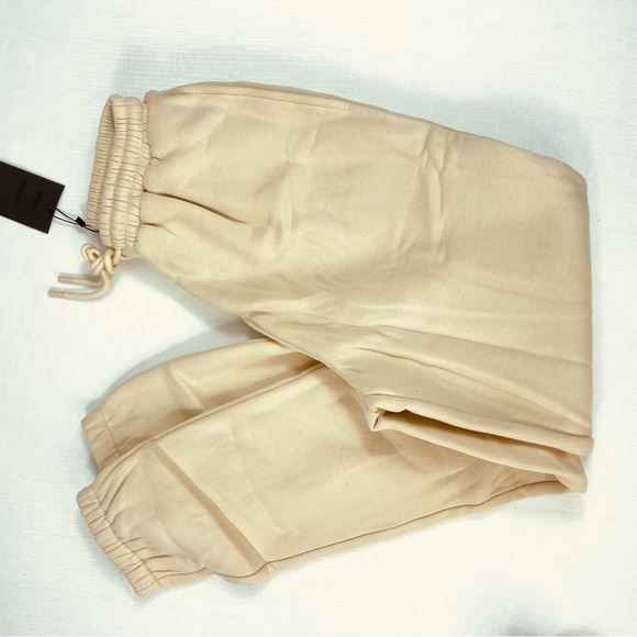 MESHKI sweatpants joggers Charlie unisex COSY JOGGER oatmeal track pants S NEW - Picture 2 of 11